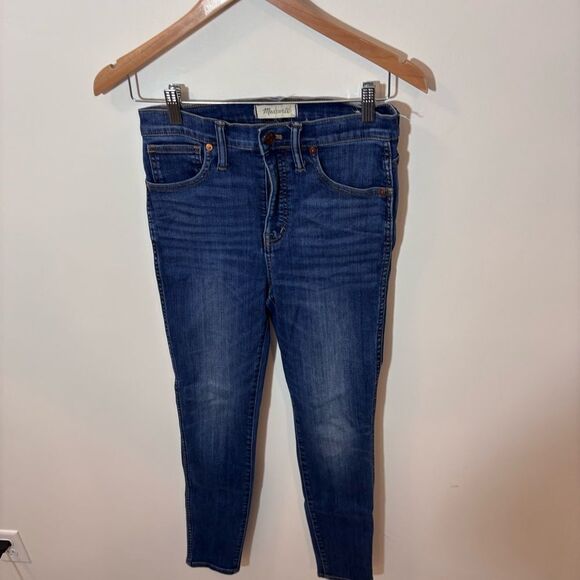 Madewell Tall I0" High-Rise Skinny Jeans in Danny Wash: TENCELT™ 27 Tall - Picture 7 of 14